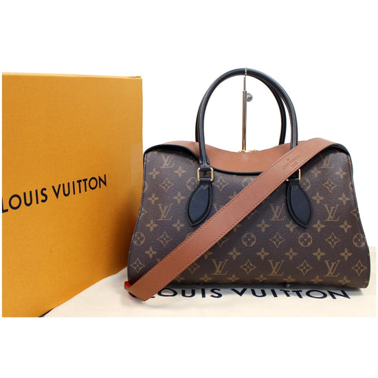 Louis Vuitton Tuileries Caramel Rouge Monogram Canvas and Calfskin Cro -  MyDesignerly