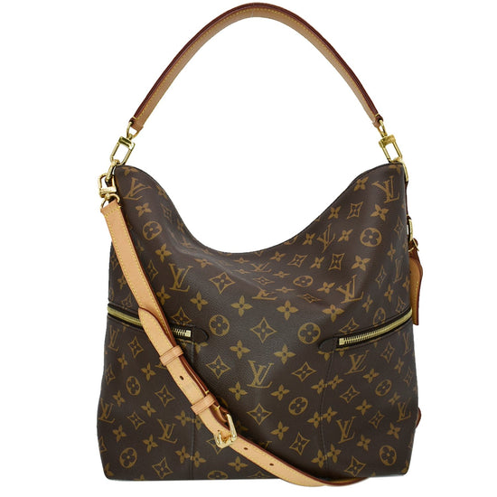 Louis Vuitton Monogram Canvas Melie Tote Shoulder Bag Brown Cloth