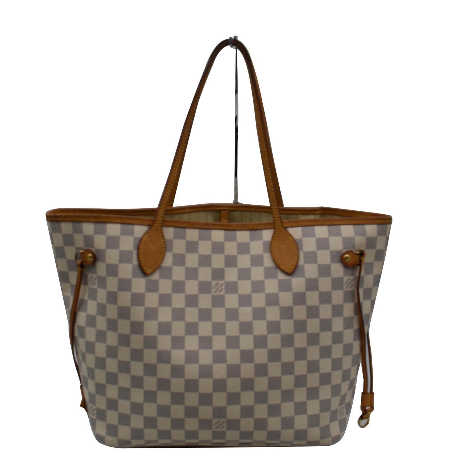 Louis Vuitton White Damier Azur Canvas Neverfull MM Tote Bag Louis Vuitton