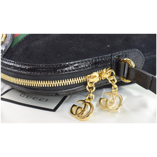 GUCCI [Sharp Discount] Suede Leather Ophidia Gold Buckle Shoulder