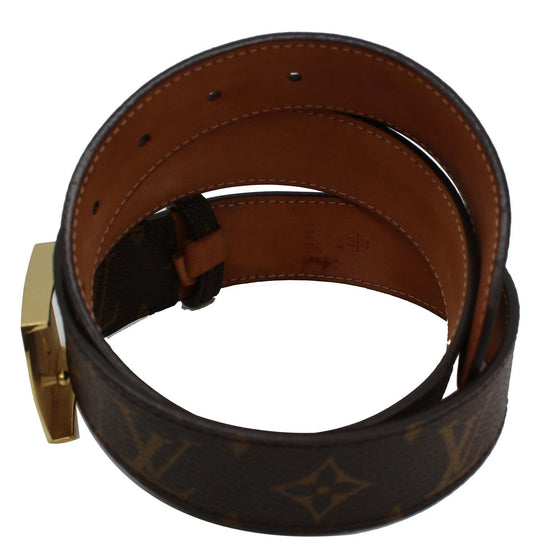 Louis Vuitton LV Cut Monogram Canvas Belt Brown - DDH