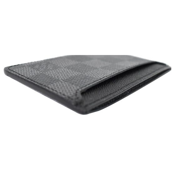 Louis Vuitton Neo Card Holder in Damier Graphite Coated Canvas Grey Cloth  ref.876493 - Joli Closet