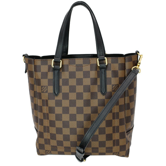 LOUIS VUITTON Belmont MM Damier Ebene Shoulder Bag Brown