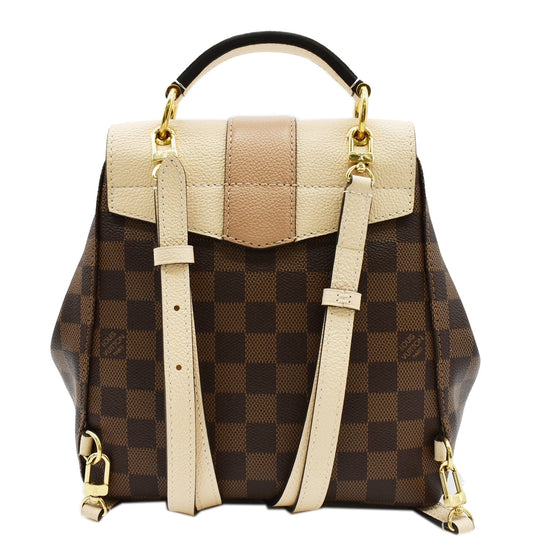 Louis Vuitton Clapton Backpack Damier Ebene Creme in Coated Canvas/Leather  with Gold-tone - US