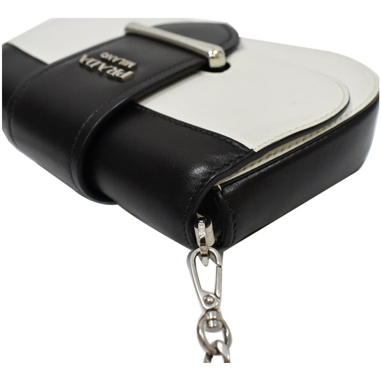 Prada Black City Calf Identity Flap Crossbody Bag Leather Pony-style  calfskin ref.947884 - Joli Closet