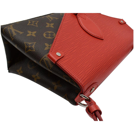 Louis Vuitton - Authenticated Saint Michel Handbag - Leather Red Plain for Women, Very Good Condition