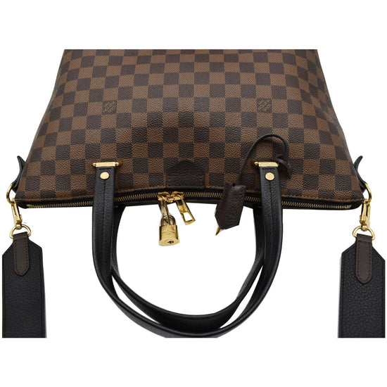 LOUIS VUITTON Damier Ebene Hyde Park Black 1156079