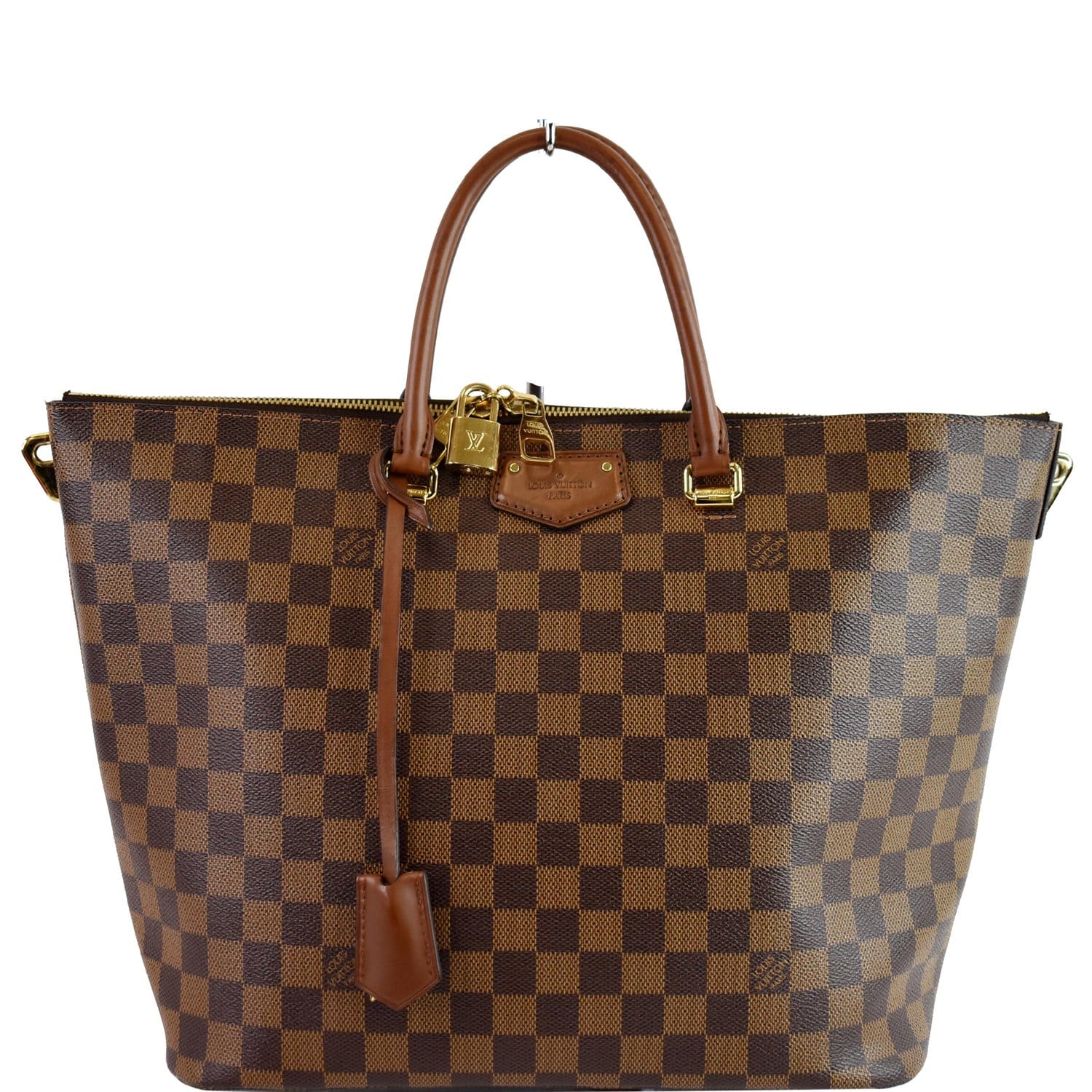 Belmont leather handbag Louis Vuitton Brown in Leather - 32671544