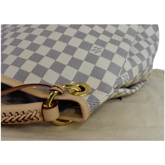 Louis Vuitton Damier Azur Artsy MM Shoulder Bag (SHF-20334) – LuxeDH