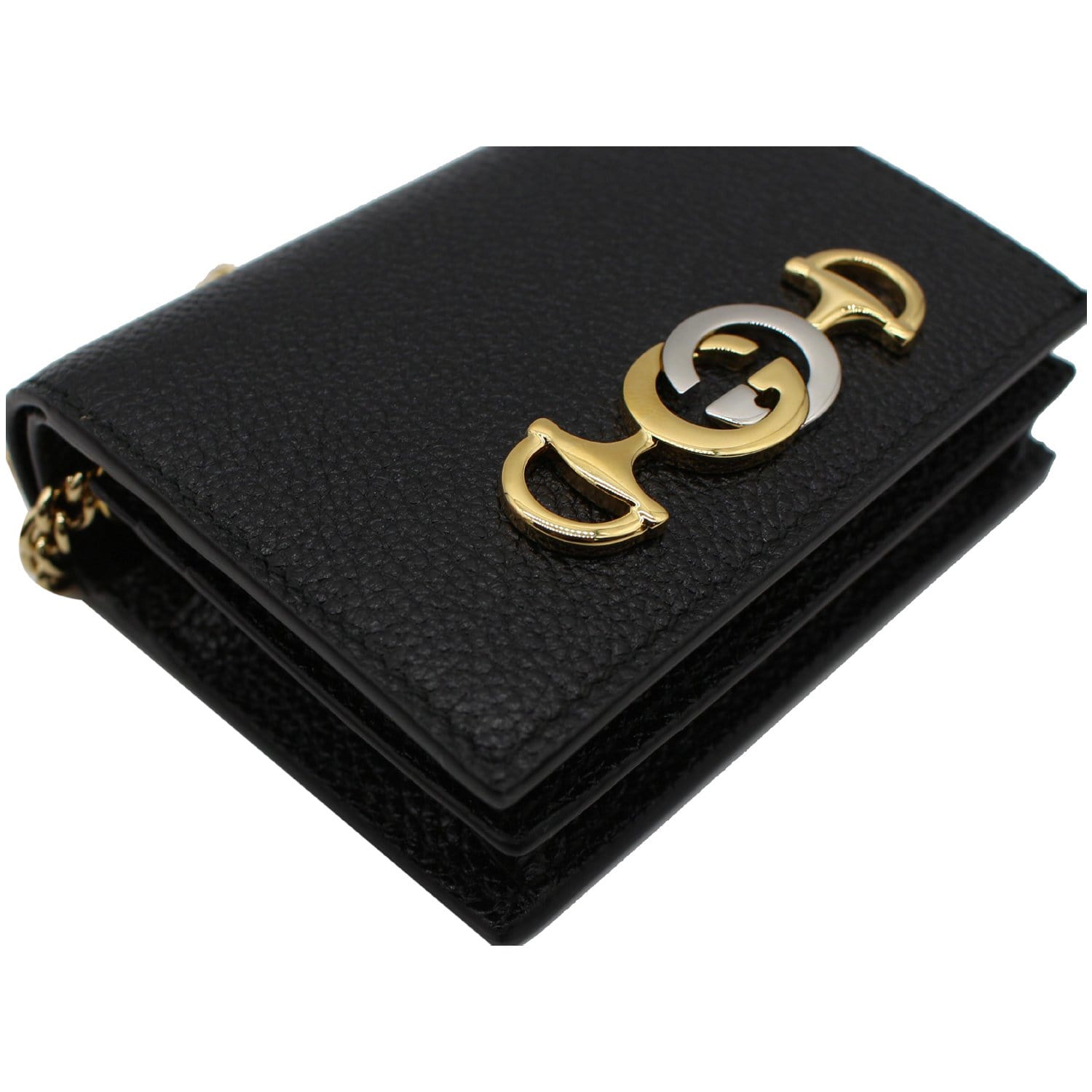 Gucci Zumi Mini Chain Wallet Black -