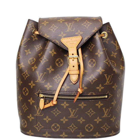 Louis Vuitton Montsouris NM Backpack Monogram Canvas with Leather PM Black  2376922