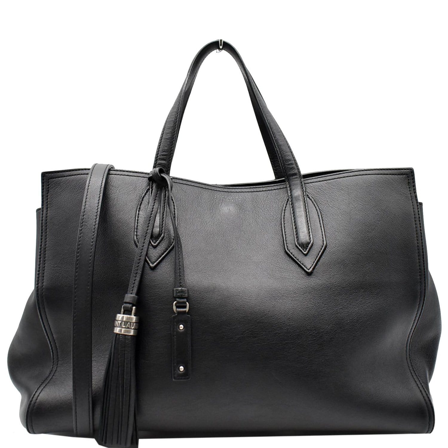 Saint Laurent - Black Leather Vertical Medium Tote