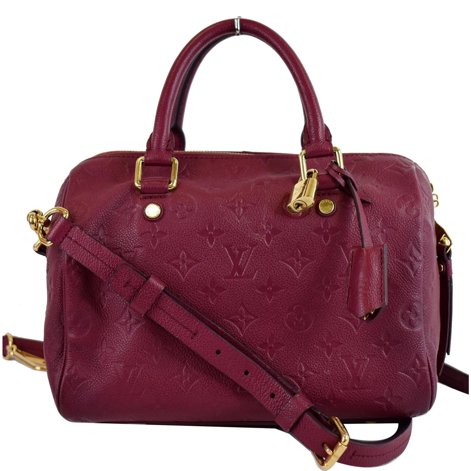 Speedy Bandoulière 25 Top handle bag in Monogram Empreinte leather, Gold  Hardware