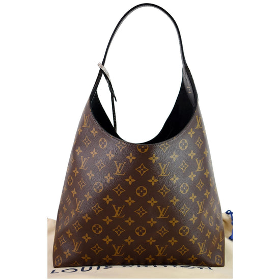 LOUIS VUITTON M43545 FLOWER HOBO BLACK MONOGRAM CANVAS SHOULDER