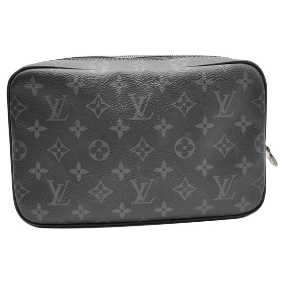 Louis Vuitton Monogram Eclipse Toilet Pouch GM in Black, Women's