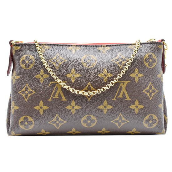 LOUIS VUITTON Monogram Pallas Clutch Saffron 1024873