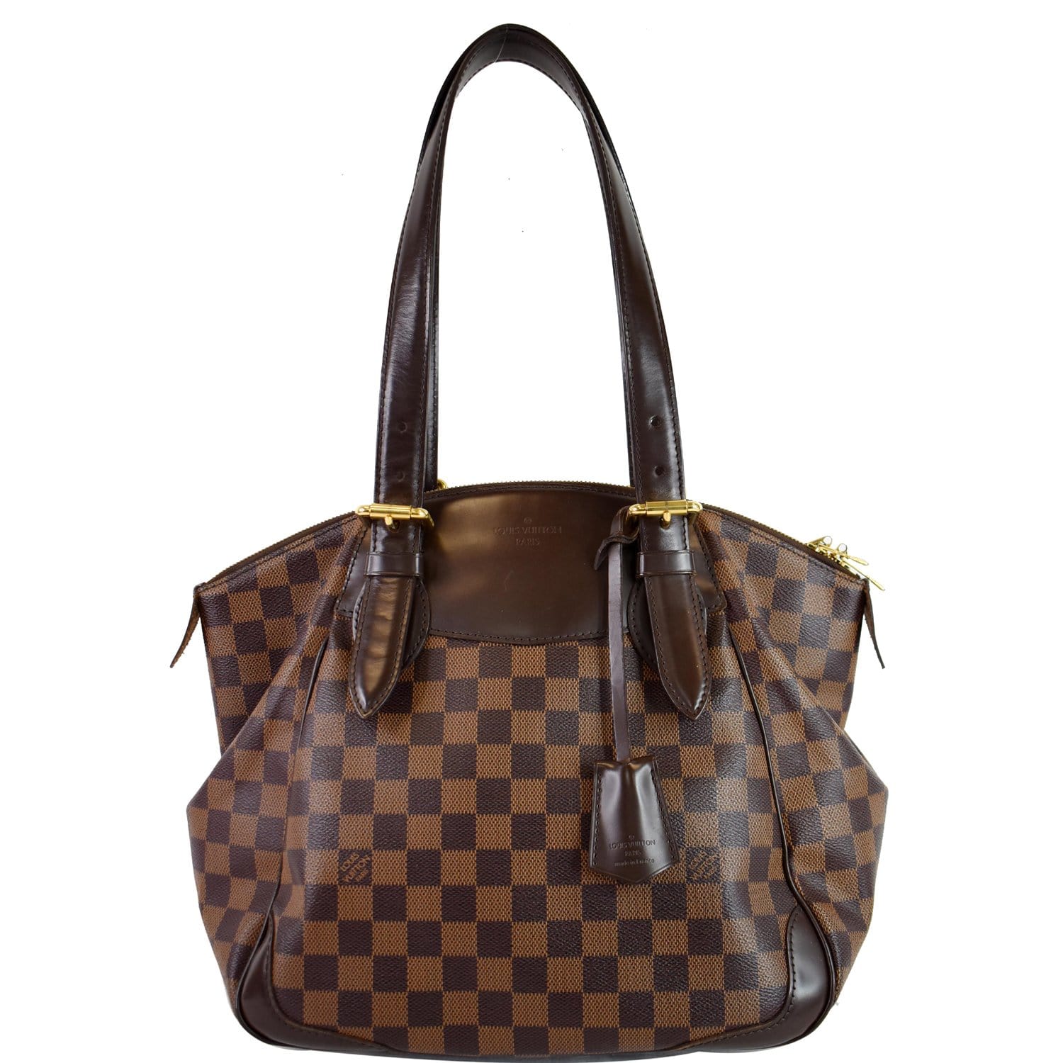 Louis Vuitton Damier Sprinter MM Shoulder Bag Brown PVC