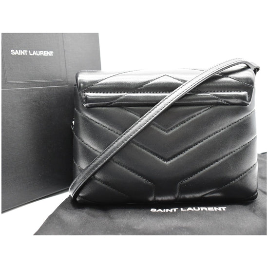 Loulou leather crossbody bag Saint Laurent Black in Leather - 28896753