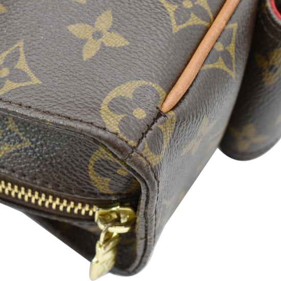 Viva cité cloth handbag Louis Vuitton Brown in Cloth - 17046530