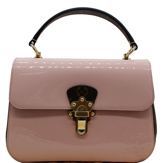 Louis Vuitton Patent Calfskin Cherrywood BB Rose Ballerine