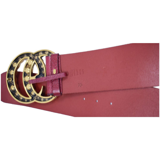 Gucci Leather Belt Double Pearl G