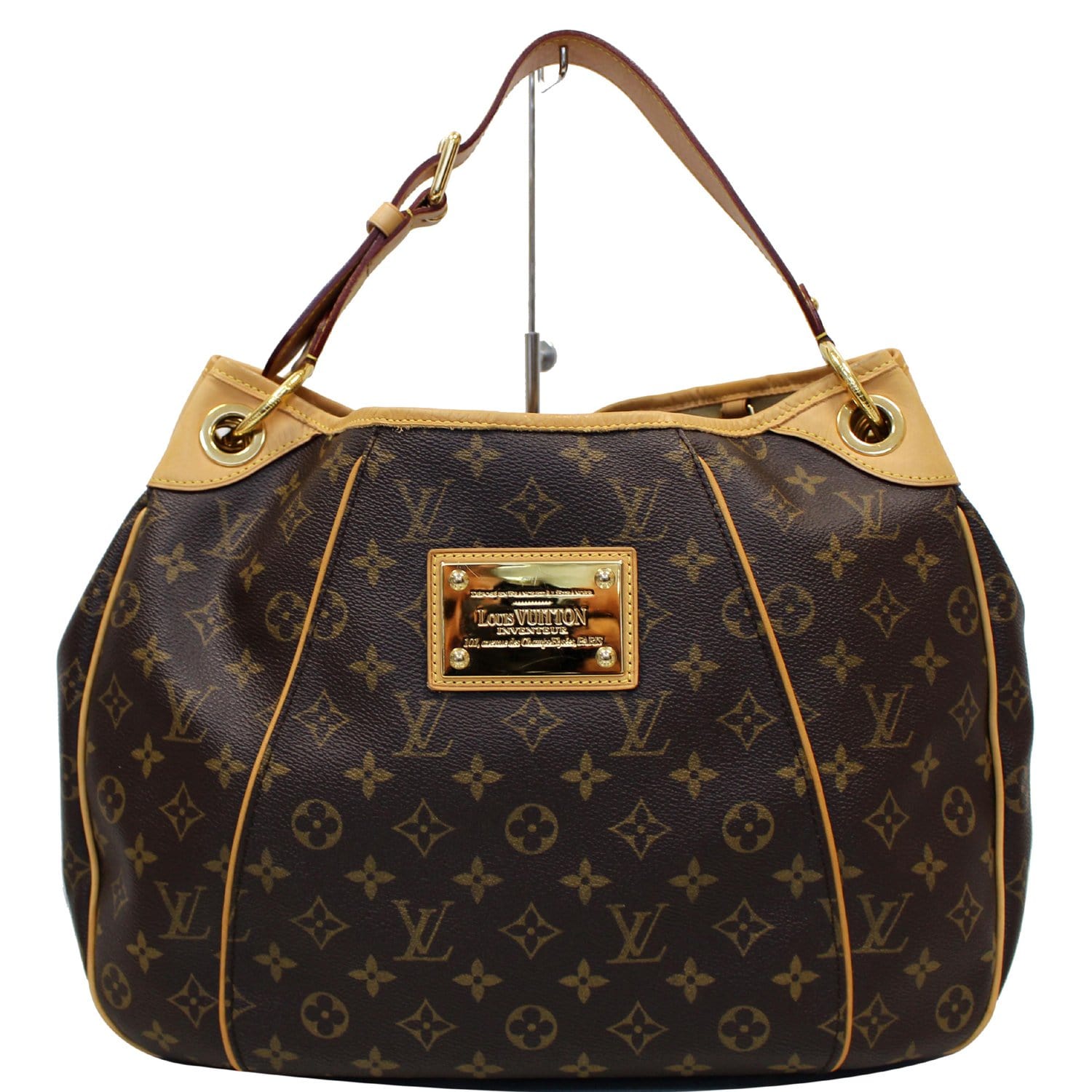 Pre-owned Louis Vuitton 2009 Galliera Pm Tote Bag In Brown