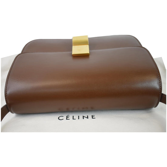 Celine Classic Medium Box Bag Camel Authentic