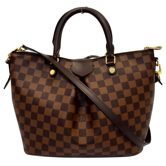 Brown Louis Vuitton Damier Ebene Siena PM Bag For Sale at 1stDibs