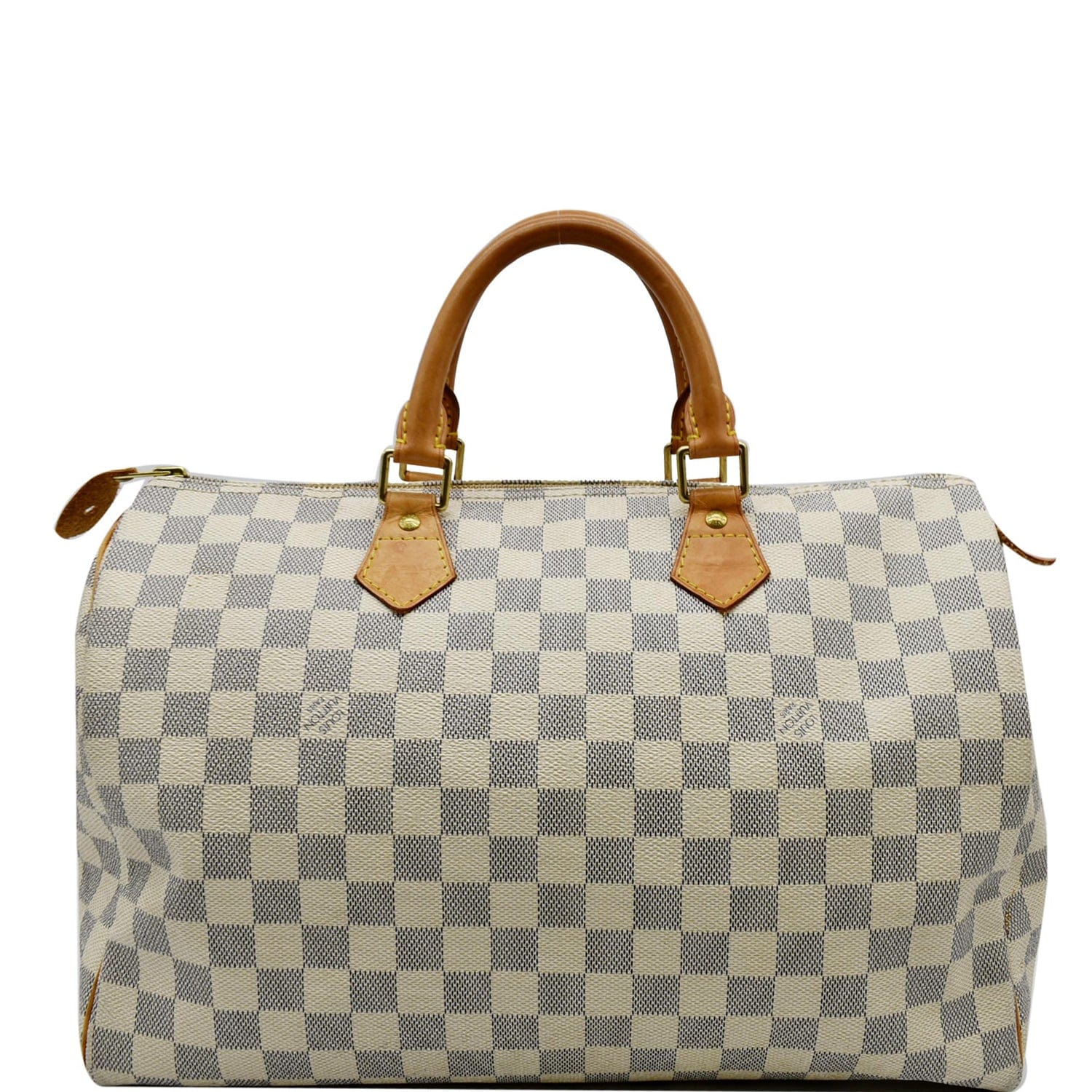 Louis Vuitton Speedy 35 Damier Azur Satchel Bag