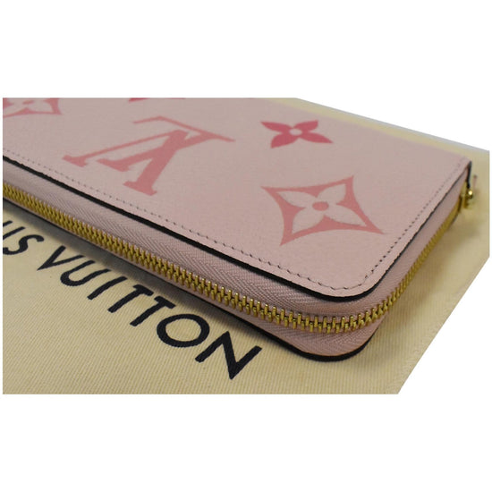 LOUIS VUITTON Zippy Wallet Empreinte Rose Ballerine Rare Pink W/BOX LV Auth  #222