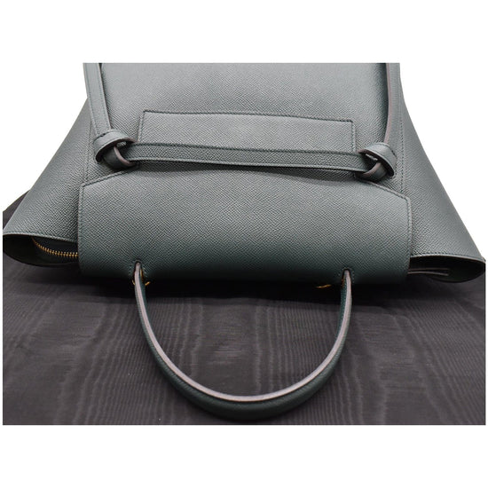 CELINE Mini Belt Grained Calfskin Leather Shoulder Bag Black - Hot Dea