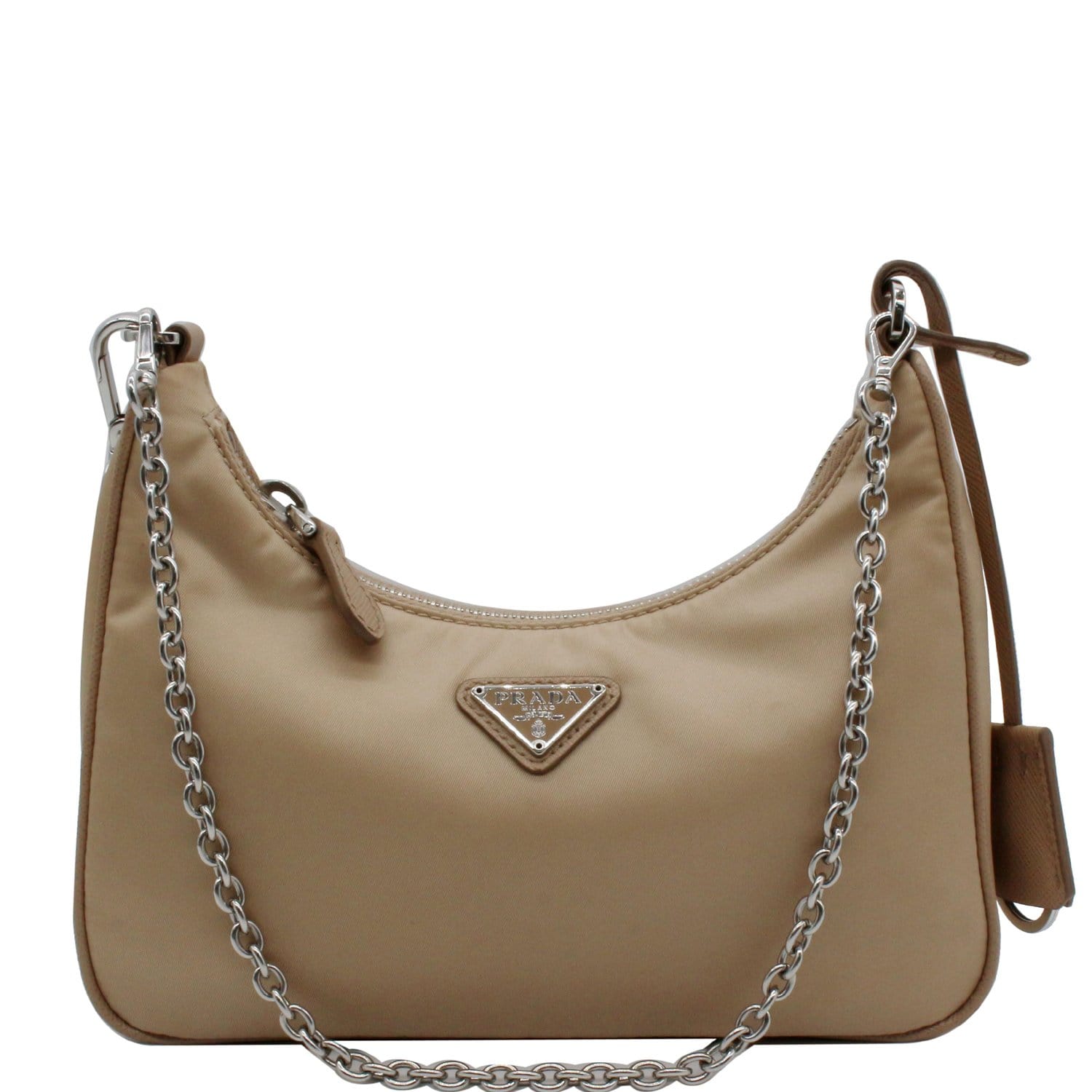 Prada Re-edition 2005 Textured Leather And Nylon Shoulder Bag at 1stDibs