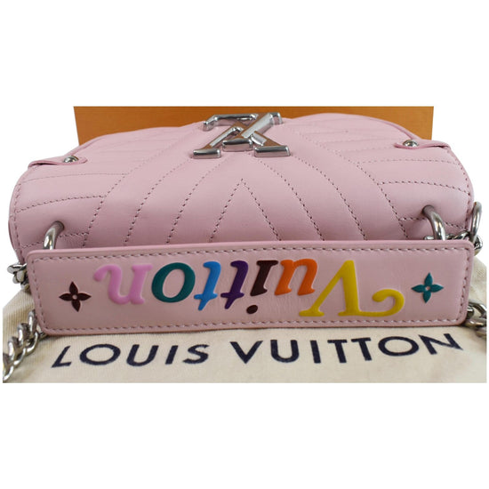 FWRD Renew Louis Vuitton New Wave PM Chain Crossbody Bag in Pink