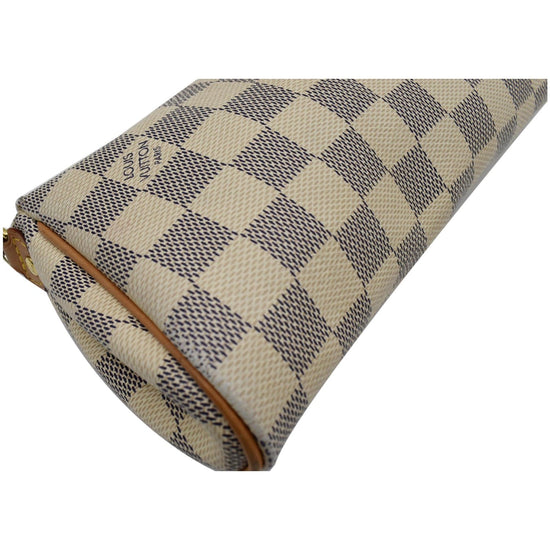 Louis Vuitton // White Damier Azur Eva Shoulder Bag – VSP Consignment