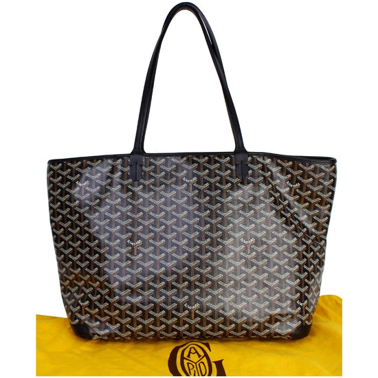 Goyard // Black & Brown Goyardine Canvas Artois Tote Bag – VSP