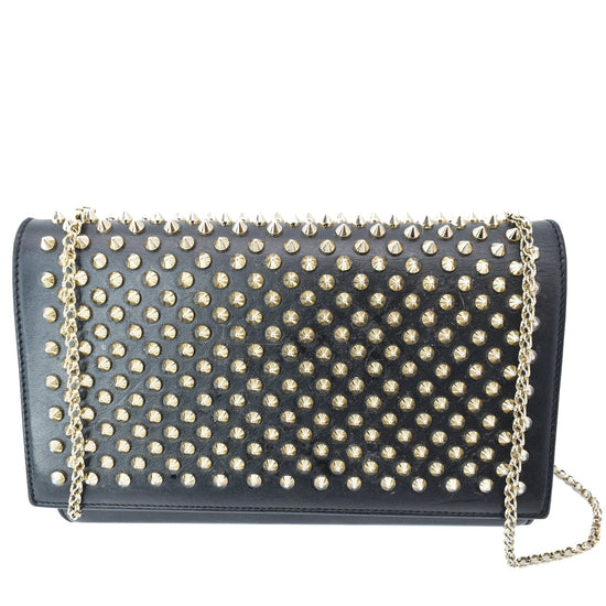 Paloma Embellished Leather Clutch in Neutrals - Christian