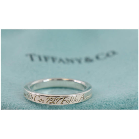 Tiffany & Co 5th Ave Sterling Silver 727 Ring US 5