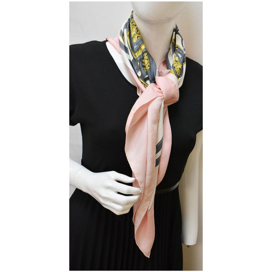 Hermès Bicolor Brides De Gala Silk Maxi Twilly Scarf Hermes