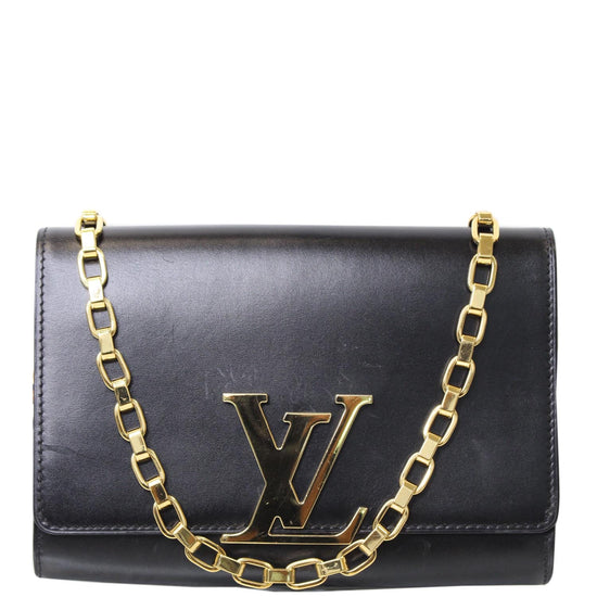 LV black chain bag Louise Chain GM, Women's Fashion, Bags & Wallets,  Shoulder Bags on Carousell