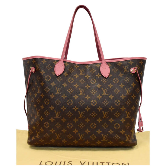 Louis Vuitton IKAT Neverfull GM Pink Fuchsia Monogram Large Shoulder Bag  Tote MM