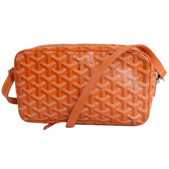 GOYARD Cap Vert Coated Canvas Messenger Bag Orange