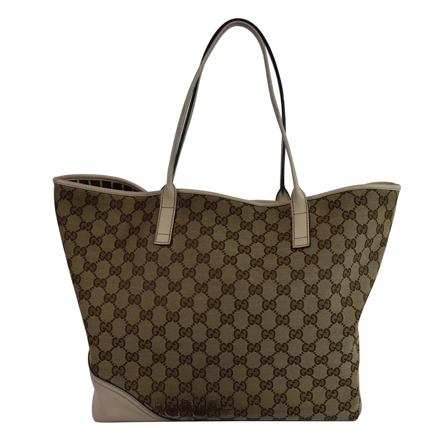 Gucci Large Britt GG Canvas Tote Bag Women | Beige