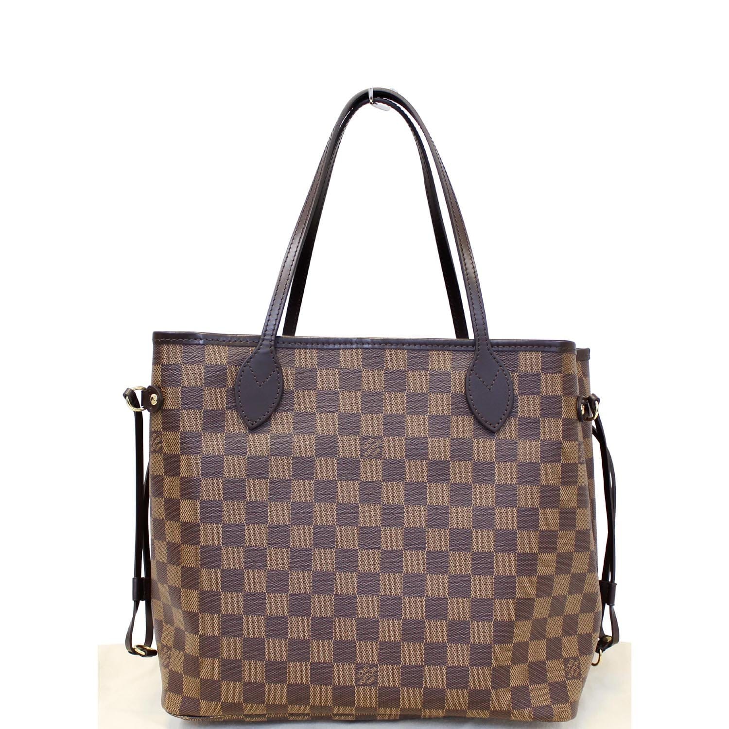 Authentic 2017 Louis Vuitton Neverfull MM Tote Bag in Damier Ebene