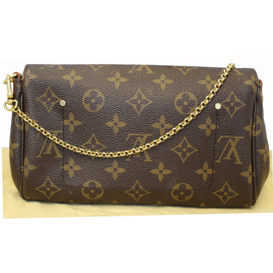 Louis Vuitton Favorite PM Crossbody Bag in Brown Coated Canvas Cloth  ref.641108 - Joli Closet