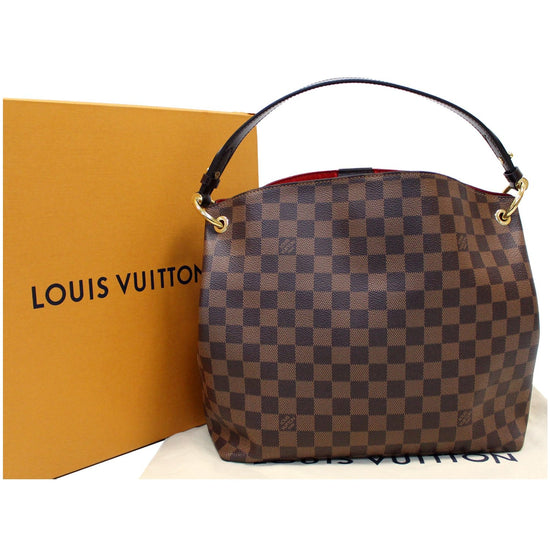 Louis Vuitton Tote Graceful Damier Ebene With Accessories PM Brown in  Canvas/Leather with Brass - US