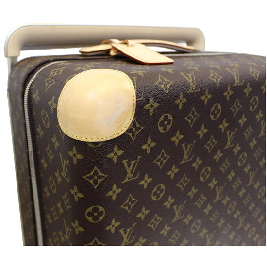 LOUIS VUITTON Horizon 55 Monogram Canvas Rolling Suitcase Brown