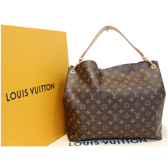 Louis Vuitton Ebene Monogram Coated Canvas Graceful mm Gold Hardware, 2021-2022 (Like New), Womens Handbag