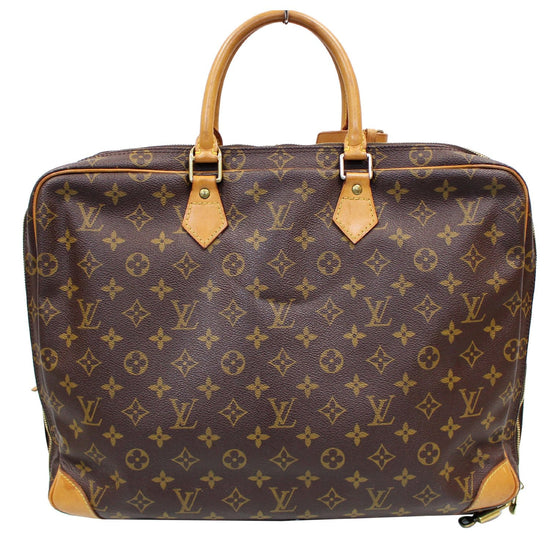 Louis Vuitton Bags Briefcases Brown Black Leather Cloth ref.242878