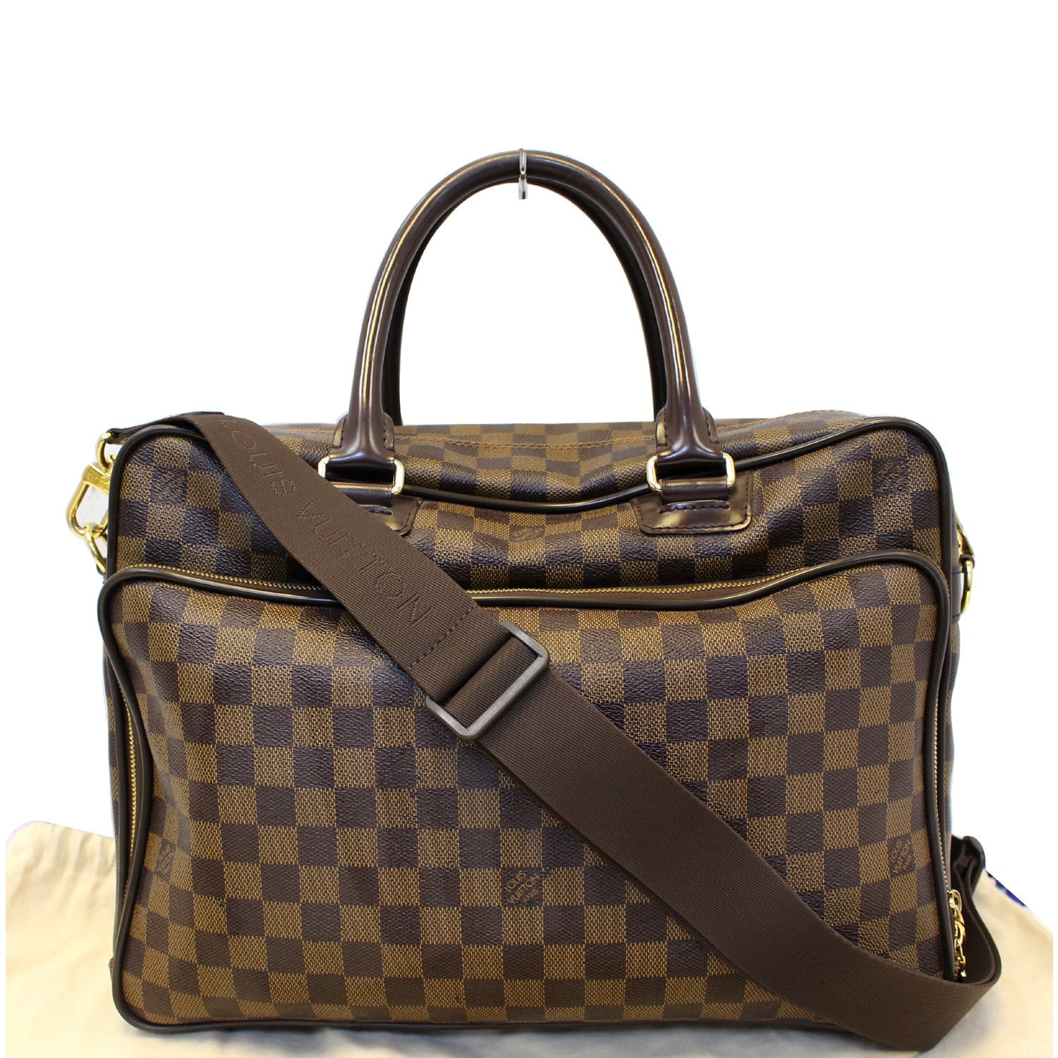 Louis Vuitton Icare Travel Bag in Damier Ebene Canvas and Smooth Leather