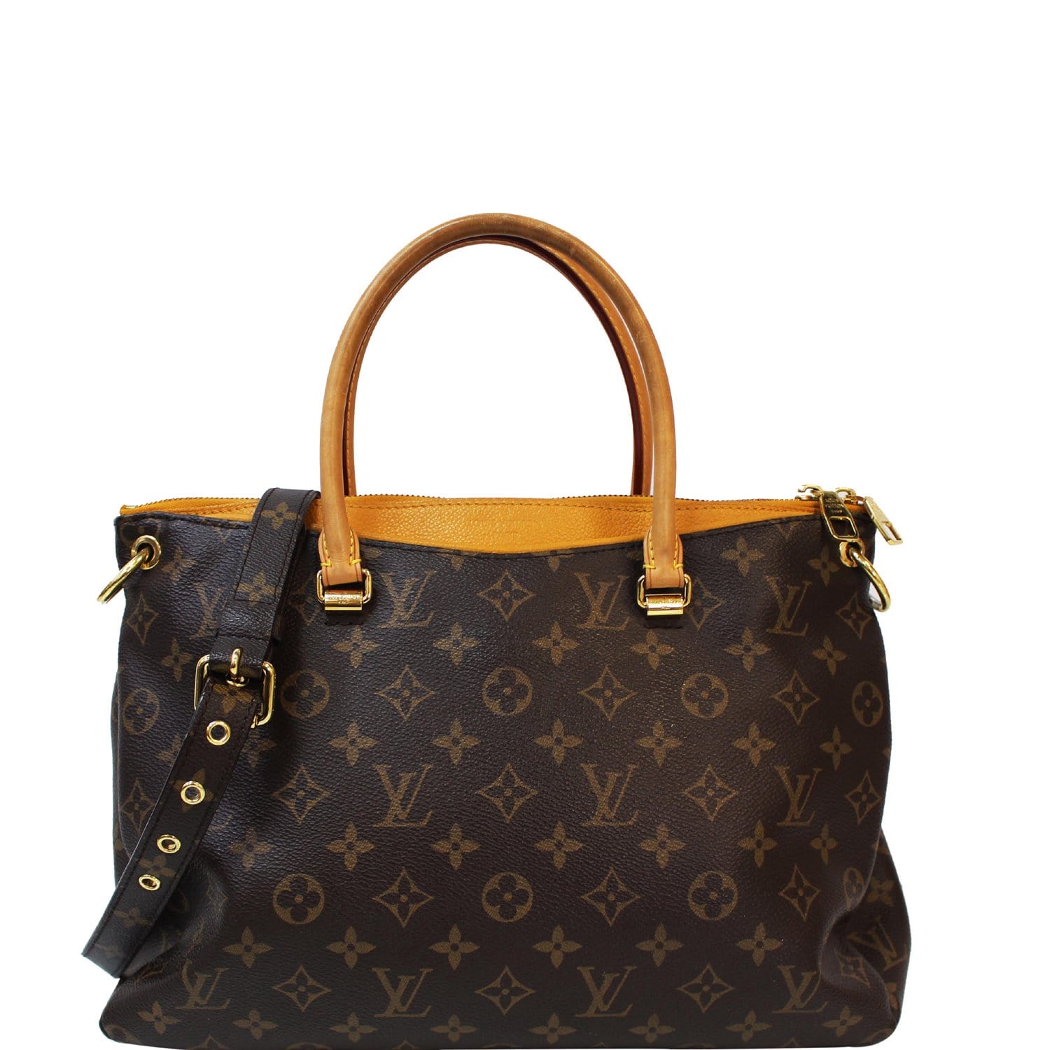 Louis-Vuitton Monogram Pallas-2Way-Bag